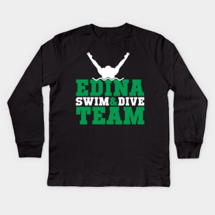 Edina Swim Dive Team Kids Long Sleeve T-Shirt